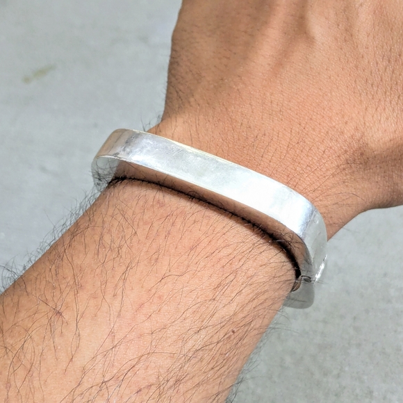 Vintage Taxco Sterling Silver Bracelet 6.5" - Picture 11 of 13